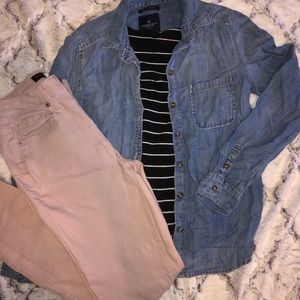 AE Button up denim shirt